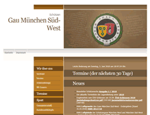 Tablet Screenshot of gau-suedwest.de